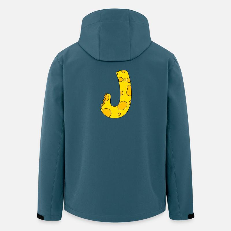 Lettre J - Veste softshell homme en polyester recyclé Stanley/Stella - bleu pétrole foncé