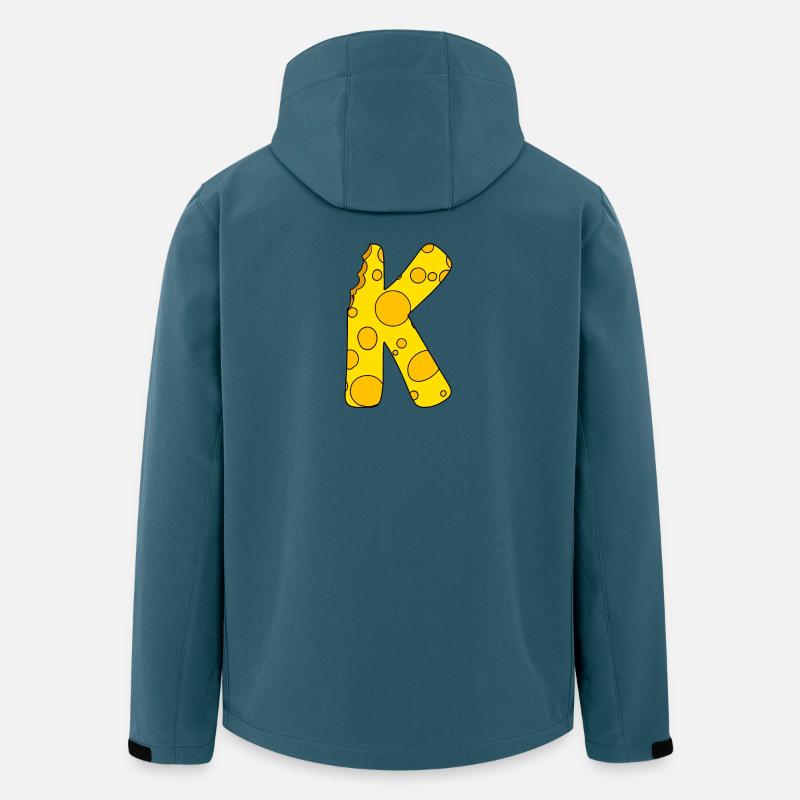 Lettre K - Veste softshell homme en polyester recyclé Stanley/Stella - bleu pétrole foncé