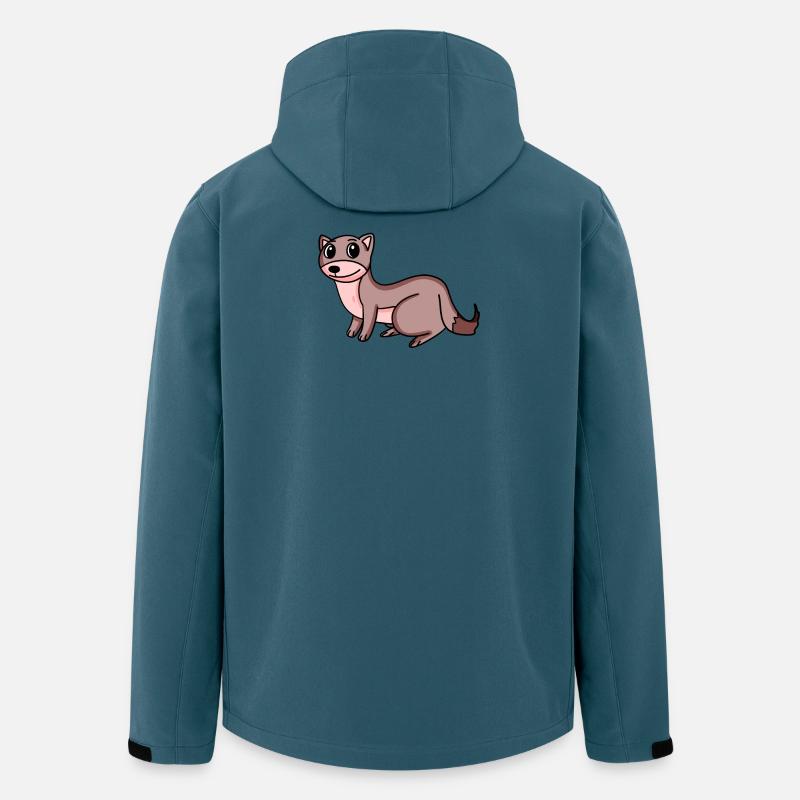 Wiesel Marder - Recycelte Männer Softshell-Jacke von Stanley/Stella - Dunkles Petrol
