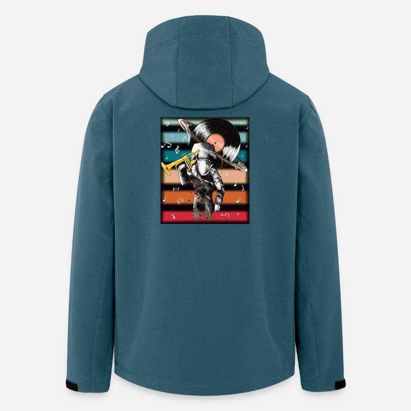 House Music - Recycelte Männer Softshell-Jacke von Stanley/Stella - Dunkles Petrol