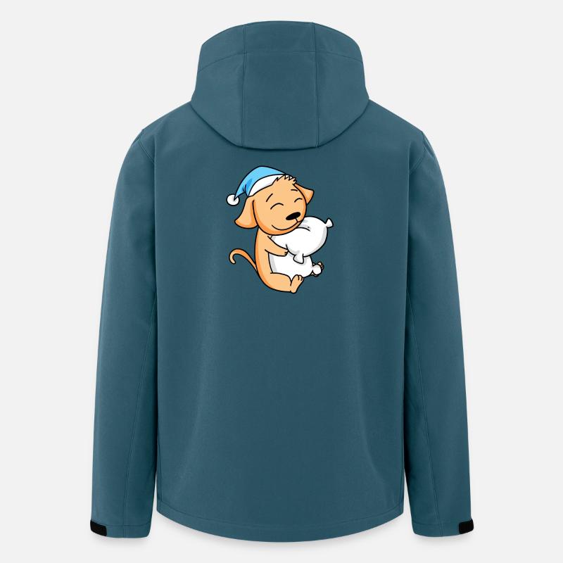 Chien Bébé - Veste softshell homme en polyester recyclé Stanley/Stella - bleu pétrole foncé
