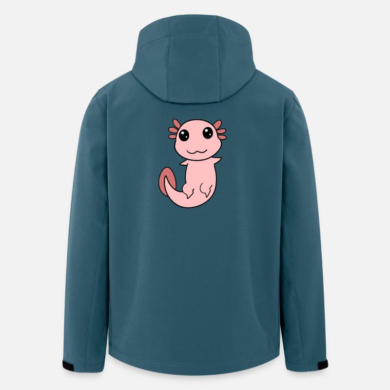 Axolotl Rose Doux - Veste softshell homme en polyester recyclé Stanley/Stella - bleu pétrole foncé