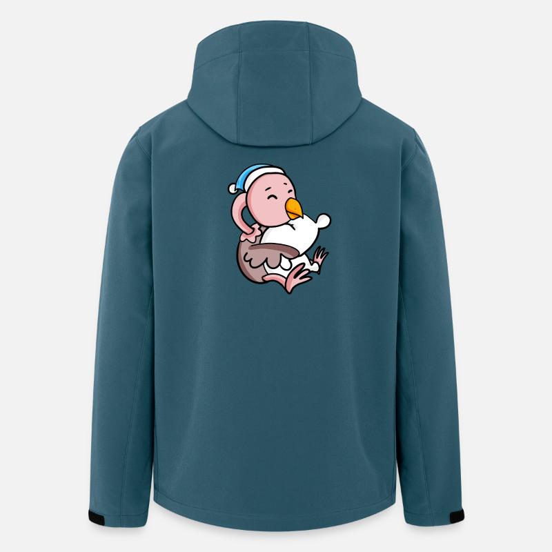 Bébé autruche - Veste softshell homme en polyester recyclé Stanley/Stella - bleu pétrole foncé
