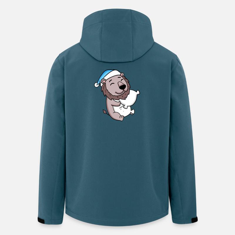 Bébé Lion - Veste softshell homme en polyester recyclé Stanley/Stella - bleu pétrole foncé