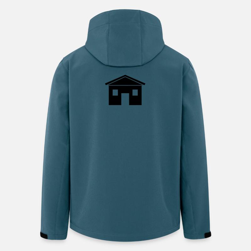 Haus - Recycelte Männer Softshell-Jacke von Stanley/Stella - Dunkles Petrol