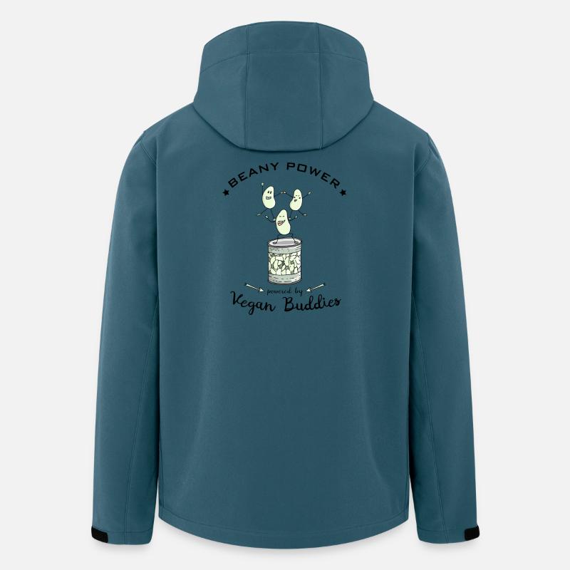 Bohnen Soja vegane Proteine - Recycelte Männer Softshell-Jacke von Stanley/Stella - Dunkles Petrol