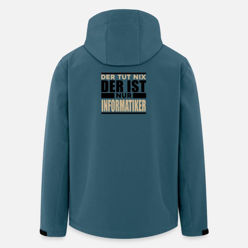Informatiker Spruch - Recycelte Männer Softshell-Jacke von Stanley/Stella - Dunkles Petrol