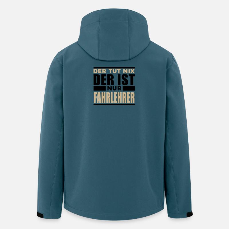 Fahrlehrer - Recycelte Männer Softshell-Jacke von Stanley/Stella - Dunkles Petrol
