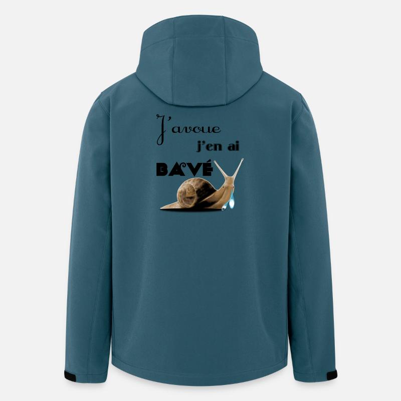 J'avoue - Veste softshell homme en polyester recyclé Stanley/Stella - bleu pétrole foncé