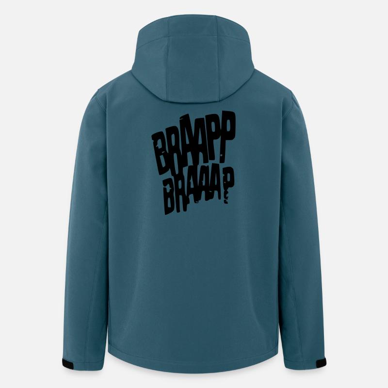 Braaapp - Recycelte Männer Softshell-Jacke von Stanley/Stella - Dunkles Petrol