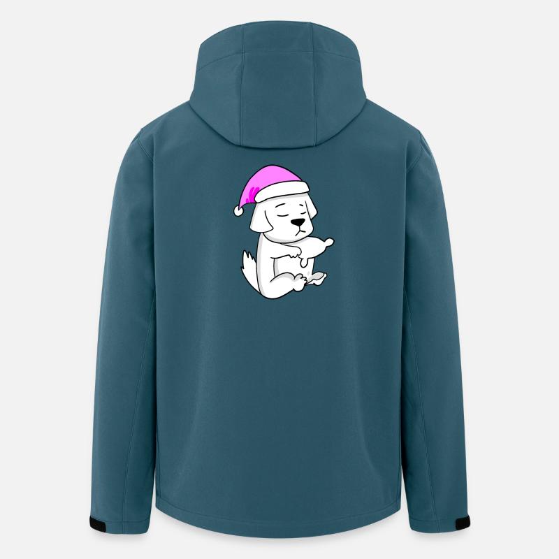 Hund Hunderasse Pyrenäenberghund - Recycelte Männer Softshell-Jacke von Stanley/Stella - Dunkles Petrol