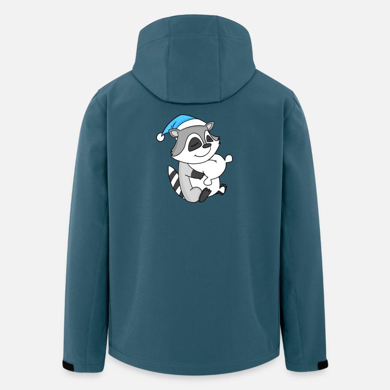 Waschbär Baby - Recycelte Männer Softshell-Jacke von Stanley/Stella - Dunkles Petrol