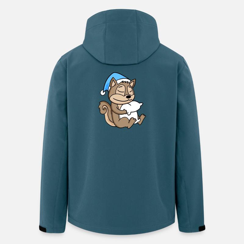 Bébé écureuil - Veste softshell homme en polyester recyclé Stanley/Stella - bleu pétrole foncé
