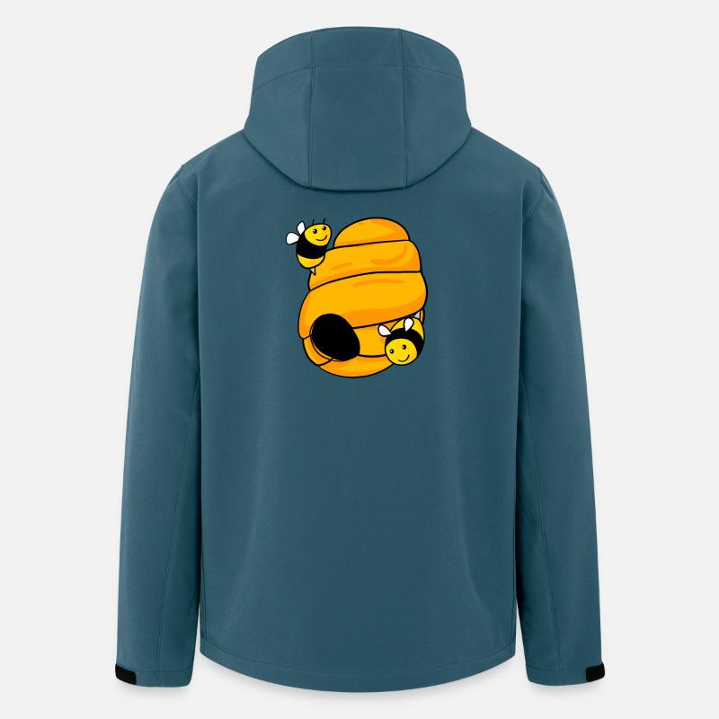 Bee nest with cute bees - Men’s Recycled Softshell Jacket by Stanley/Stella - stargazer