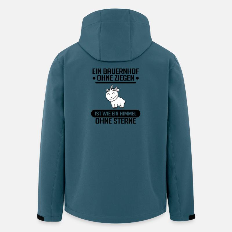 Ziege Ziegenbock Bock - Recycelte Männer Softshell-Jacke von Stanley/Stella - Dunkles Petrol