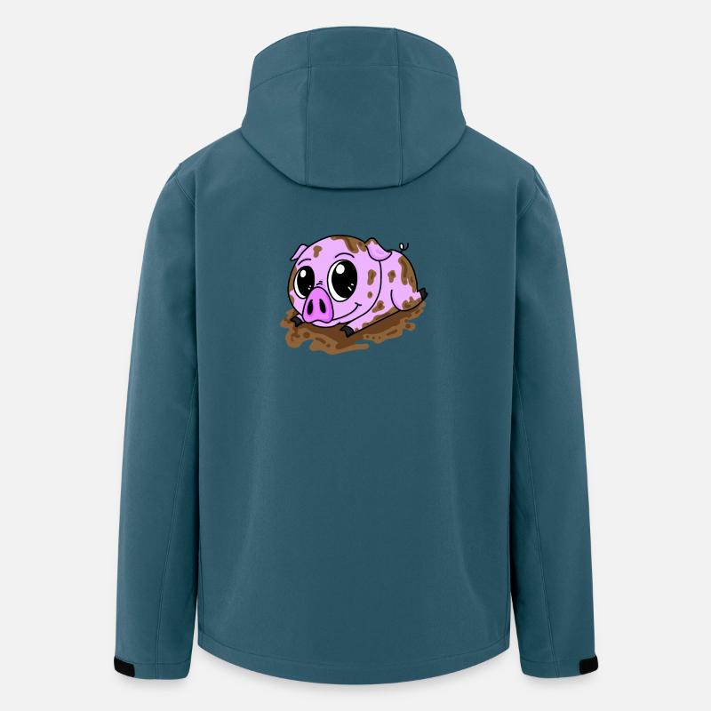 Jolie lueur dans la boue - Veste softshell homme en polyester recyclé Stanley/Stella - bleu pétrole foncé