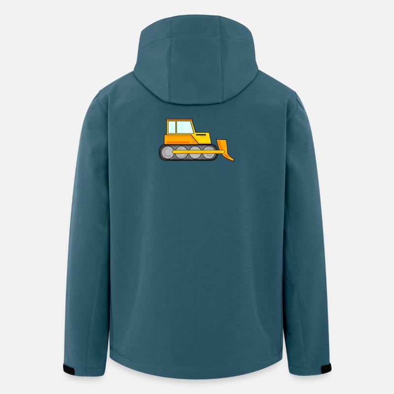 Remorque de construction - Veste softshell homme en polyester recyclé Stanley/Stella - bleu pétrole foncé