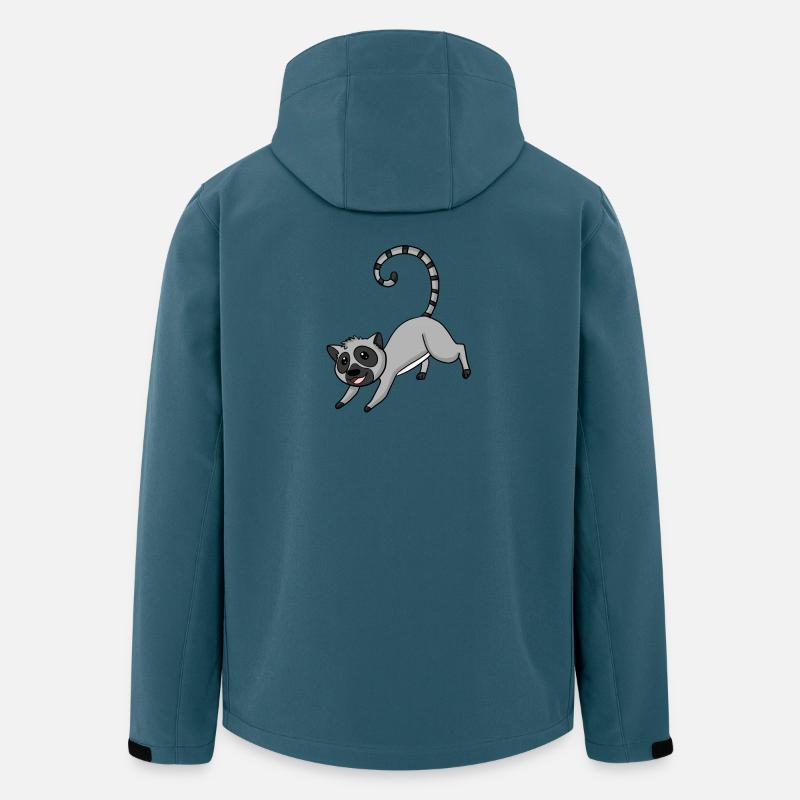 Lemur für Kinder - Recycelte Männer Softshell-Jacke von Stanley/Stella - Dunkles Petrol