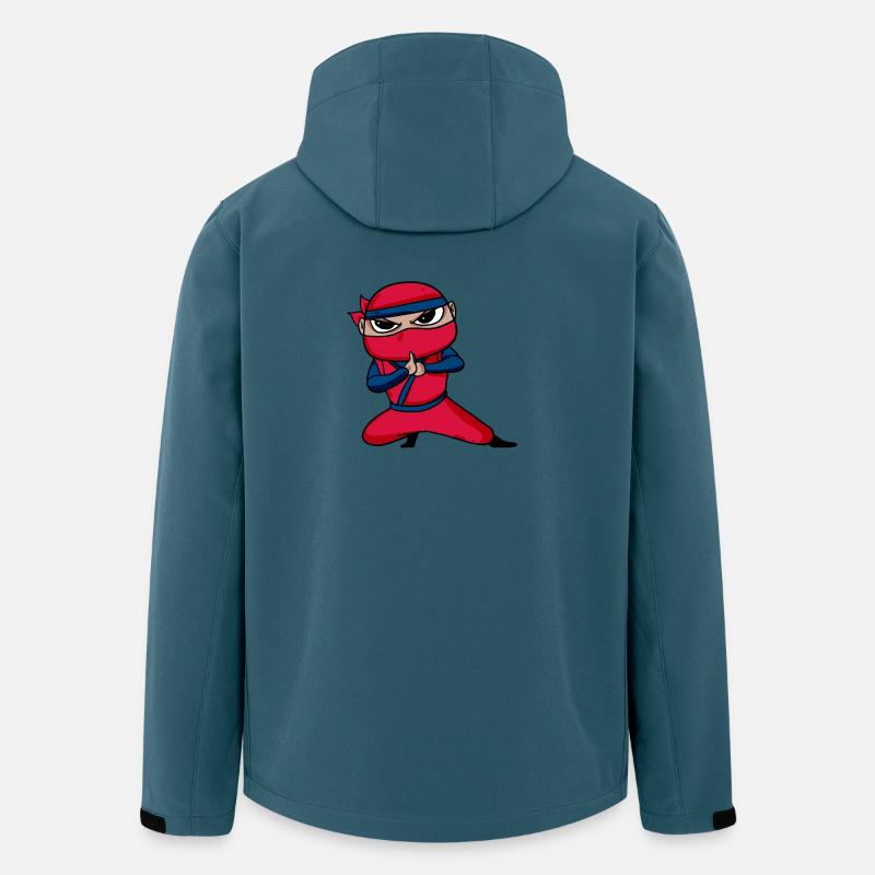 Ninja Rouge - Veste softshell homme en polyester recyclé Stanley/Stella - bleu pétrole foncé