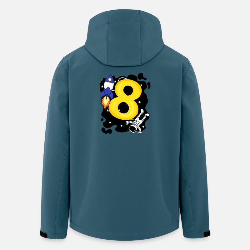 Junge 8 Jahre alt - Recycelte Männer Softshell-Jacke von Stanley/Stella - Dunkles Petrol