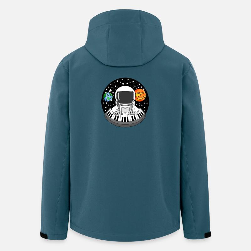 Astronaut plays piano in space - Men’s Recycled Softshell Jacket by Stanley/Stella - stargazer