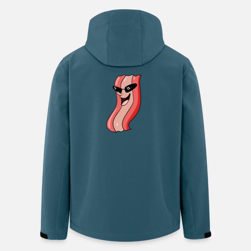 Bacon frais - Veste softshell homme en polyester recyclé Stanley/Stella - bleu pétrole foncé
