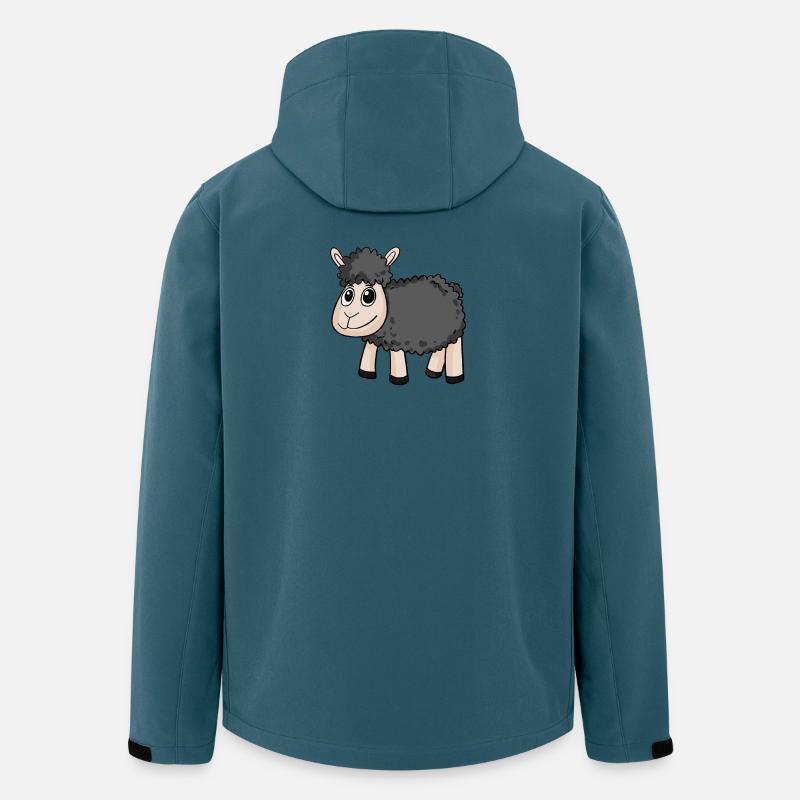 Schwarzes Schaf - Recycelte Männer Softshell-Jacke von Stanley/Stella - Dunkles Petrol