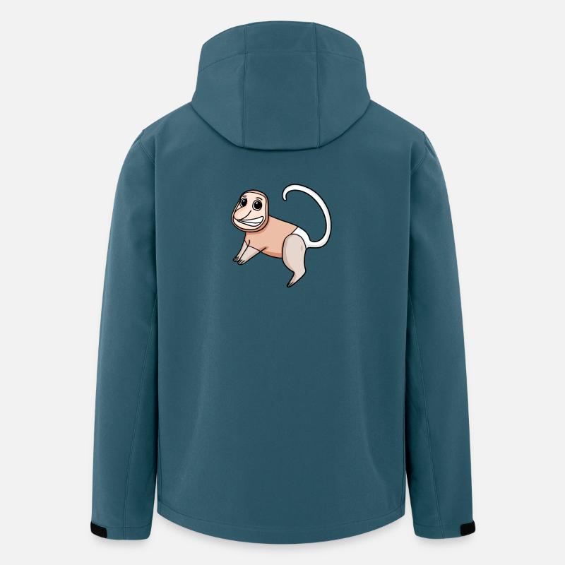 Nasenaffe Affe Affen - Recycelte Männer Softshell-Jacke von Stanley/Stella - Dunkles Petrol