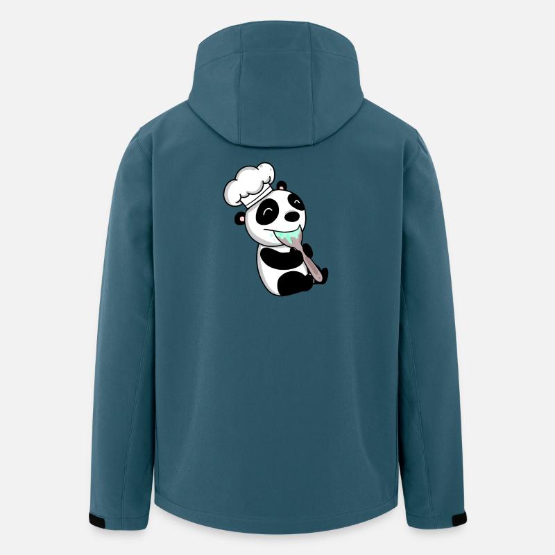 Panda Chef Cute - Men’s Recycled Softshell Jacket by Stanley/Stella - stargazer