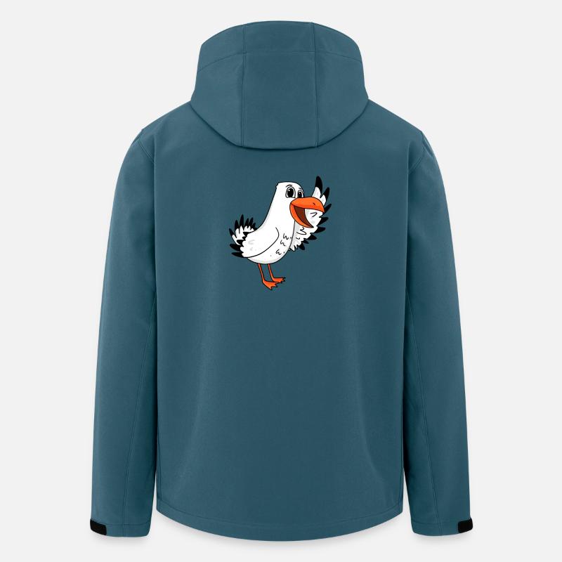 Seagull Bienvenue - Veste softshell homme en polyester recyclé Stanley/Stella - bleu pétrole foncé
