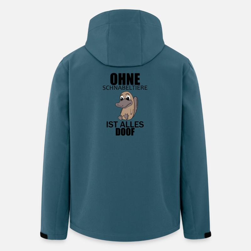 Schnabeltier - Recycelte Männer Softshell-Jacke von Stanley/Stella - Dunkles Petrol