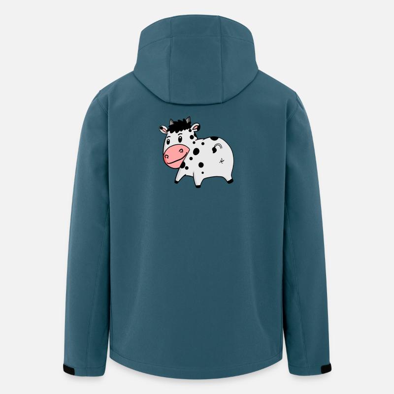 Kuh Arsch - Kuh Hintern - Recycelte Männer Softshell-Jacke von Stanley/Stella - Dunkles Petrol