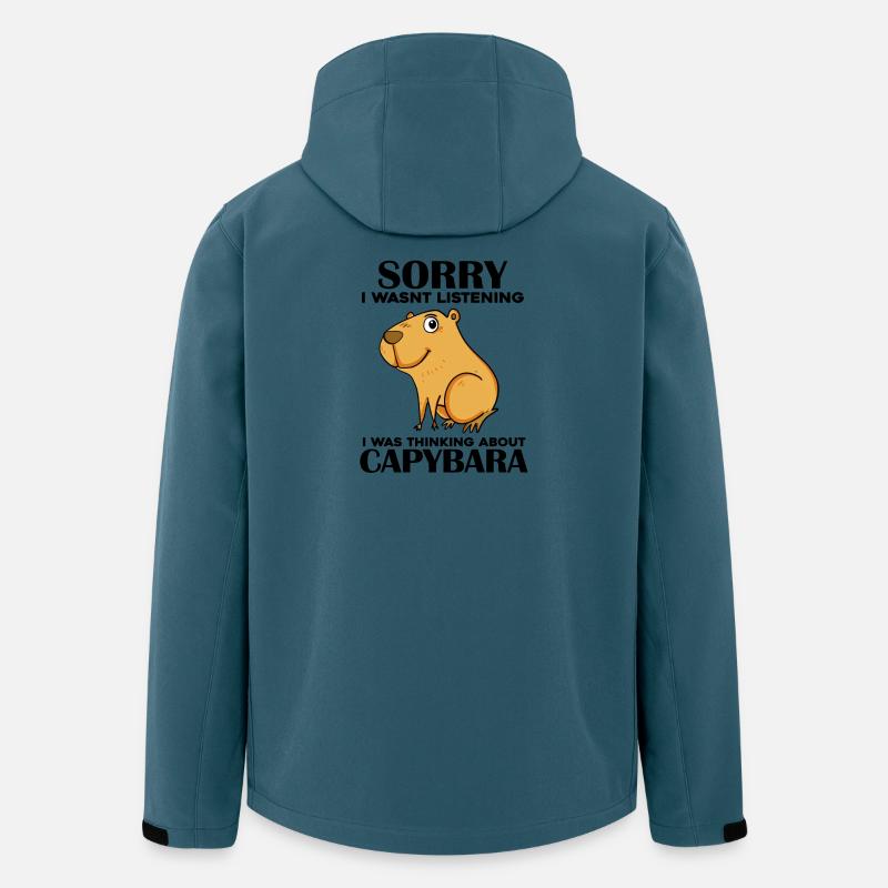 Capybara Wasserschwein - Recycelte Männer Softshell-Jacke von Stanley/Stella - Dunkles Petrol