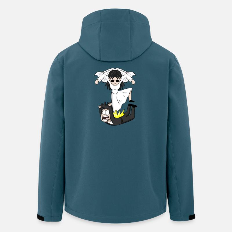 Drôle de mème de mariage - Veste softshell homme en polyester recyclé Stanley/Stella - bleu pétrole foncé