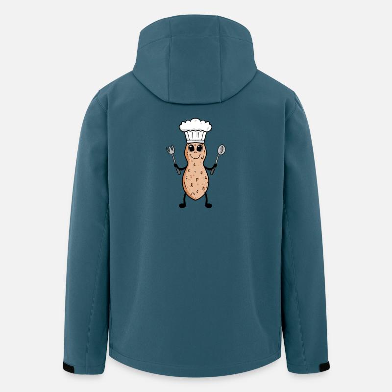 Peanut Chef Cooking Restaurant Cadeau - Veste softshell homme en polyester recyclé Stanley/Stella - bleu pétrole foncé