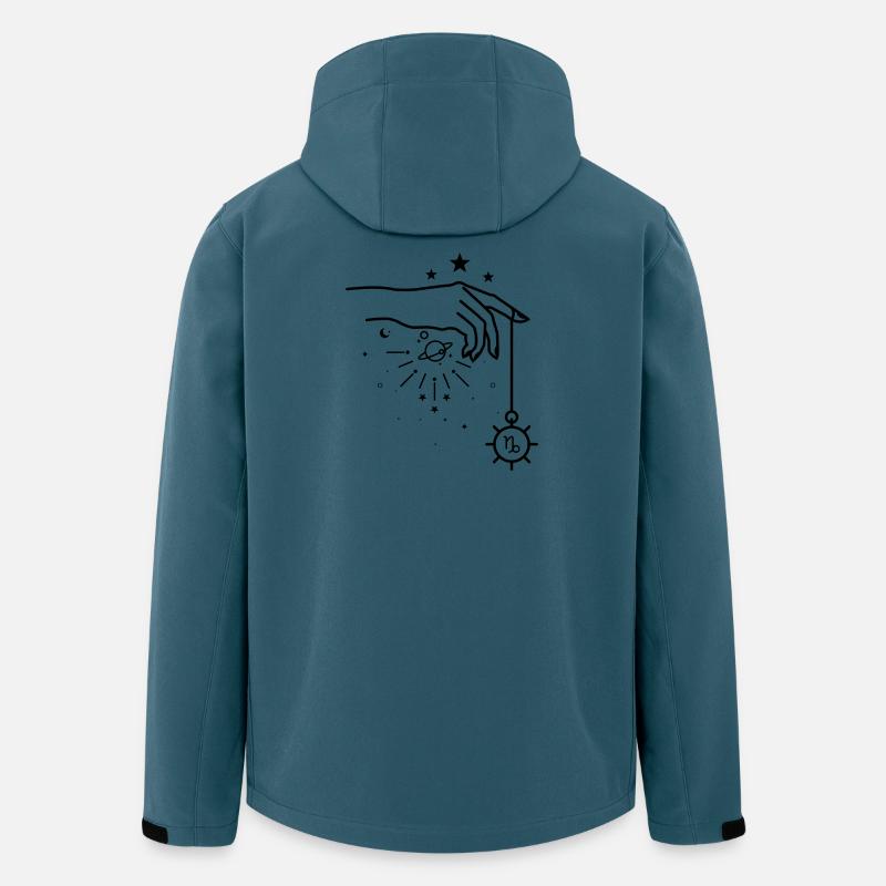 Steinbock Tierkreis-Astrologie - Recycelte Männer Softshell-Jacke von Stanley/Stella - Dunkles Petrol