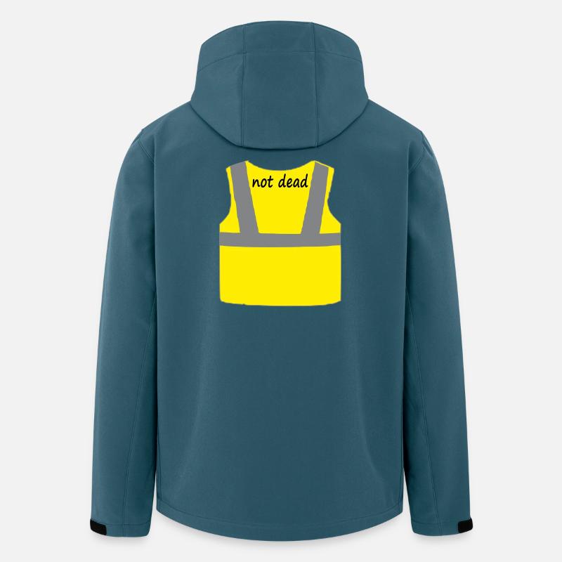 Gelbe Weste - Recycelte Männer Softshell-Jacke von Stanley/Stella - Dunkles Petrol