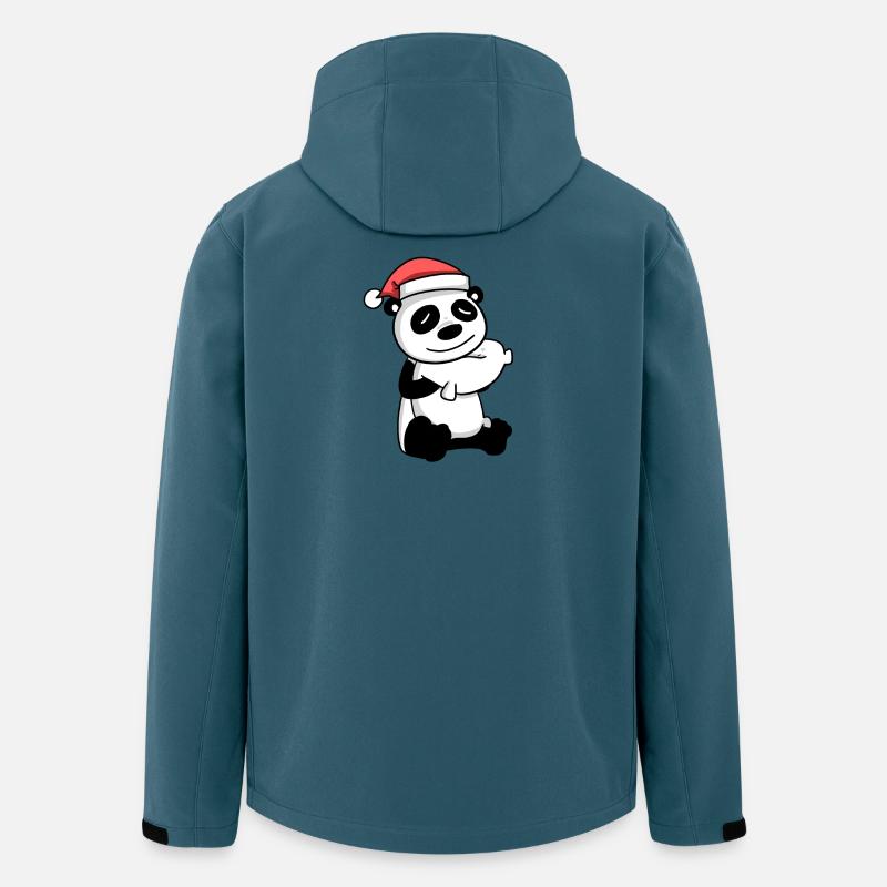 Panda Noël Sommeil Sommeil Sommeil - Veste softshell homme en polyester recyclé Stanley/Stella - bleu pétrole foncé