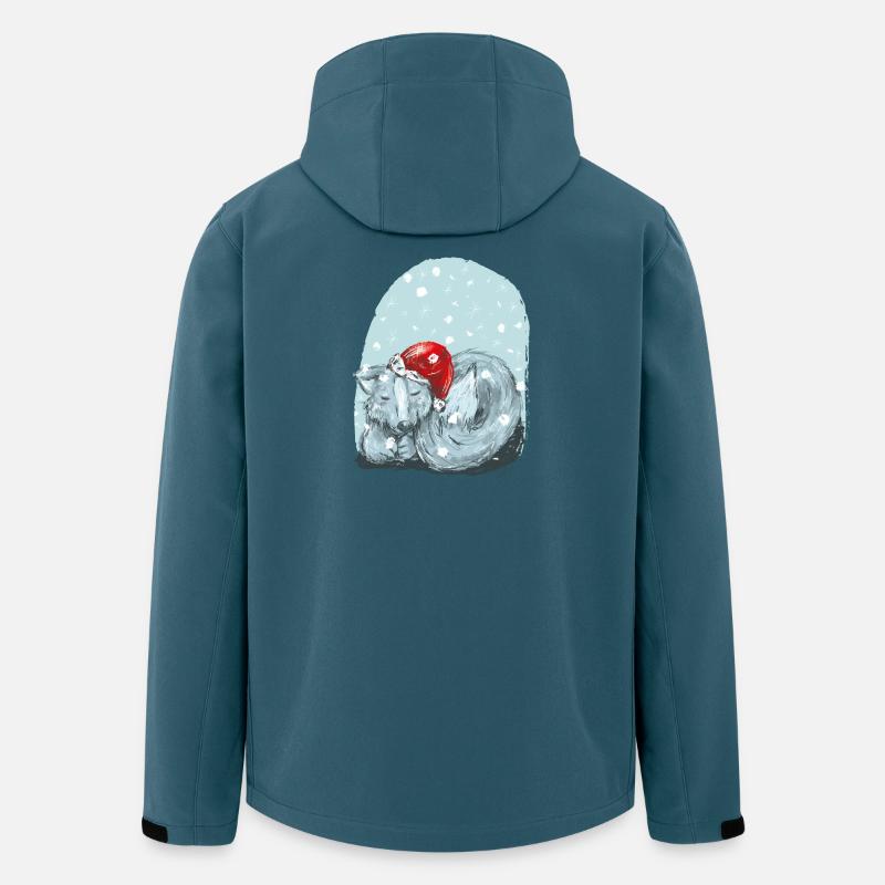 Winterwolf - Recycelte Männer Softshell-Jacke von Stanley/Stella - Dunkles Petrol