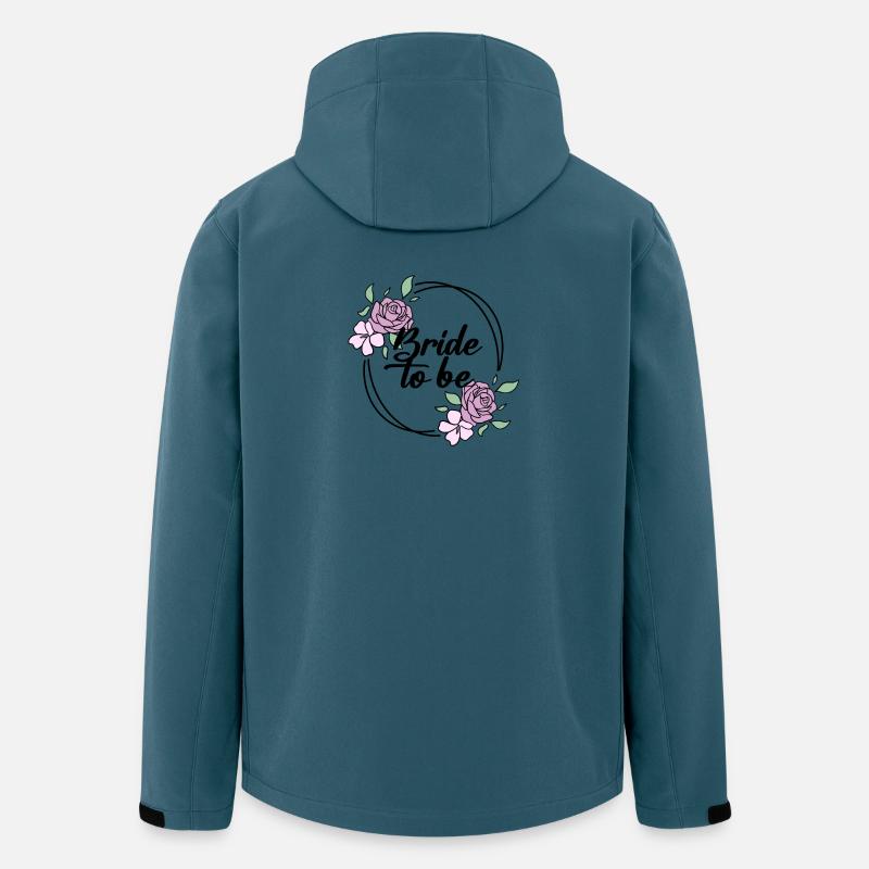 Bride Hen Party - Bride JGA - Veste softshell homme en polyester recyclé Stanley/Stella - bleu pétrole foncé