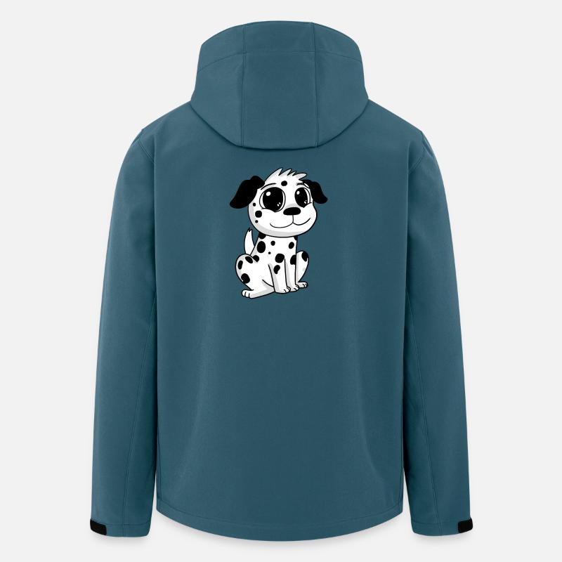 Dalmatiner Hund Hundebesitzer - Recycelte Männer Softshell-Jacke von Stanley/Stella - Dunkles Petrol