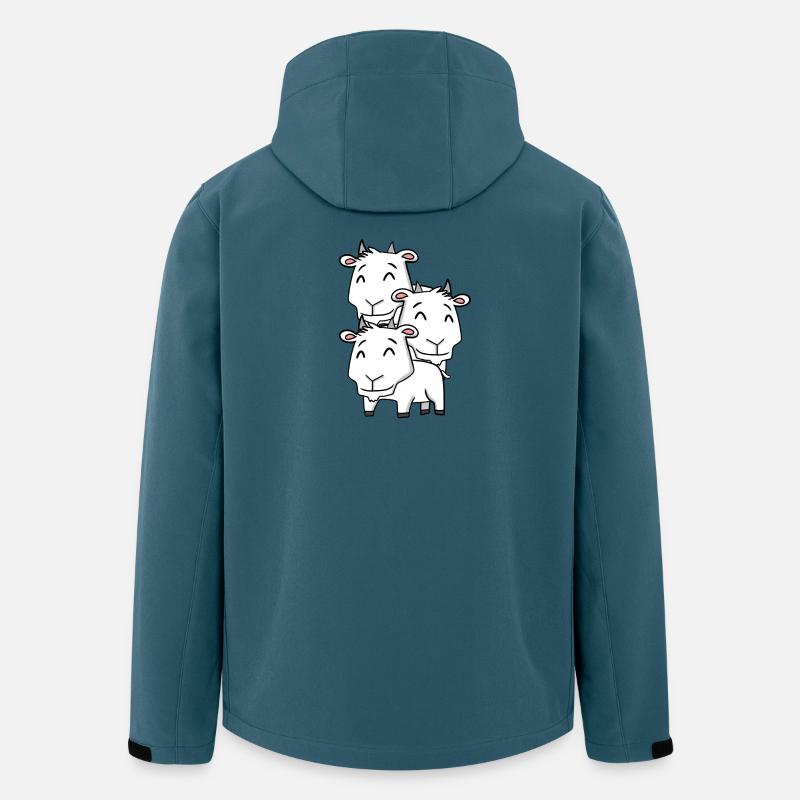 Cute Goats - Goat - Men’s Recycled Softshell Jacket by Stanley/Stella - stargazer