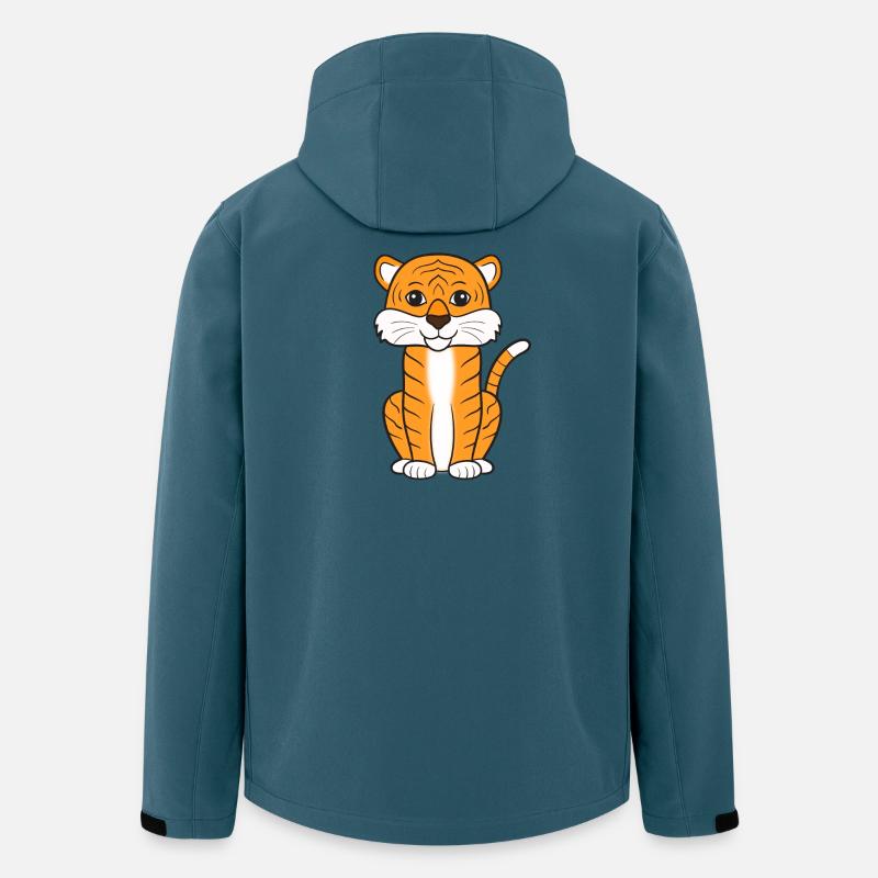 Tiger - Recycelte Männer Softshell-Jacke von Stanley/Stella - Dunkles Petrol