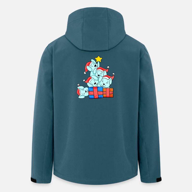 Christmas Christmas Tree Rabbit - Men’s Recycled Softshell Jacket by Stanley/Stella - stargazer