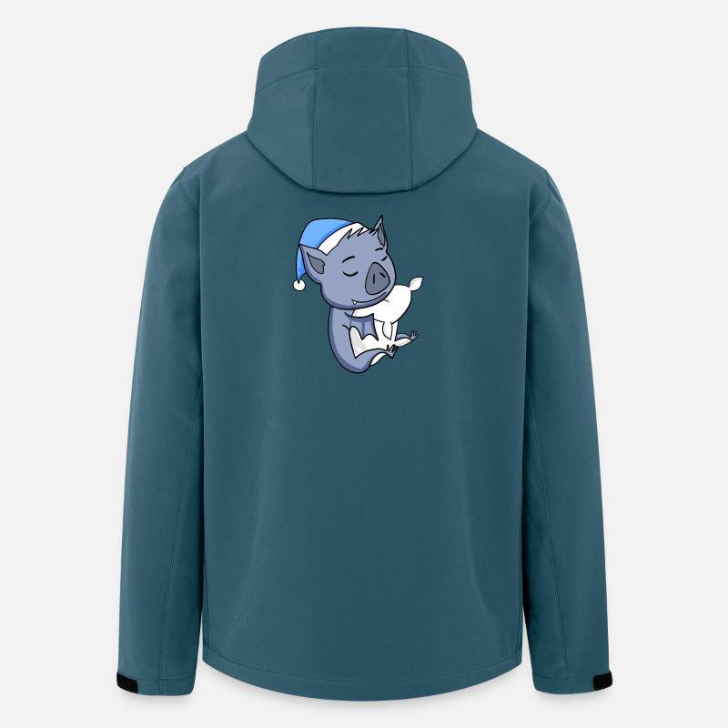 Fledermaus - Recycelte Männer Softshell-Jacke von Stanley/Stella - Dunkles Petrol
