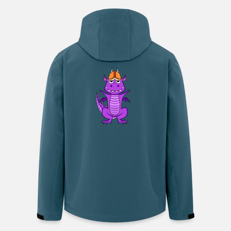 Bücher Drache Drachen - Recycelte Männer Softshell-Jacke von Stanley/Stella - Dunkles Petrol