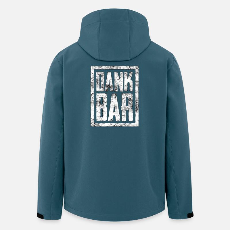 Urban Graffiti Dank Bar Design - Recycelte Männer Softshell-Jacke von Stanley/Stella - Dunkles Petrol