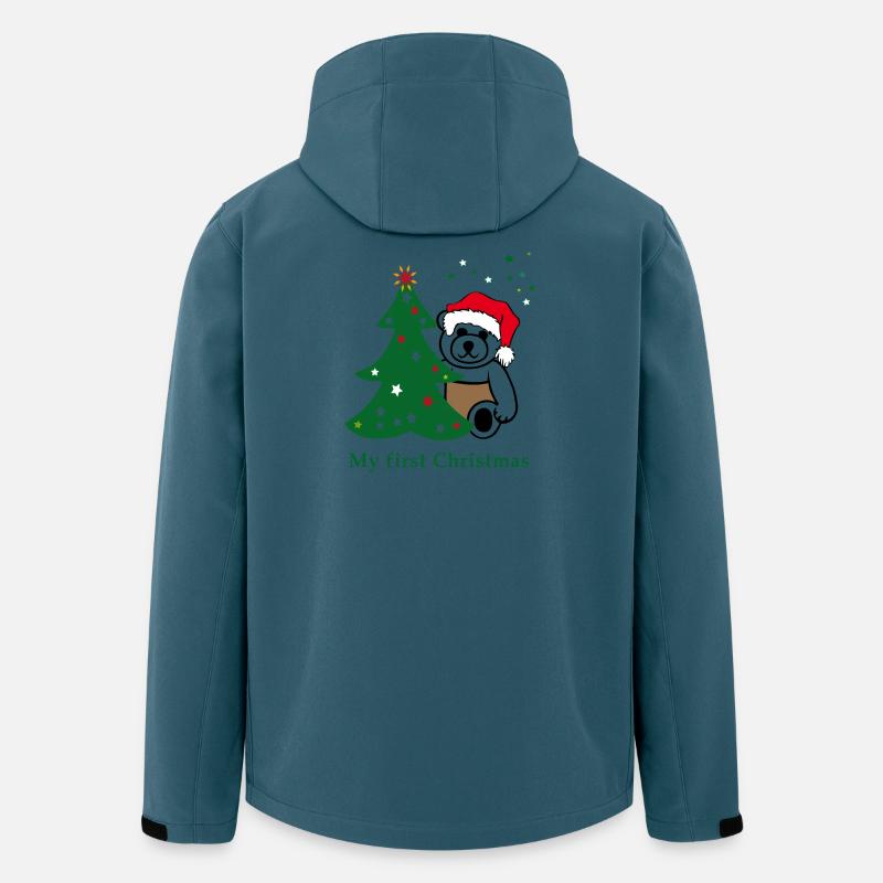 my first christmas - Recycelte Männer Softshell-Jacke von Stanley/Stella - Dunkles Petrol