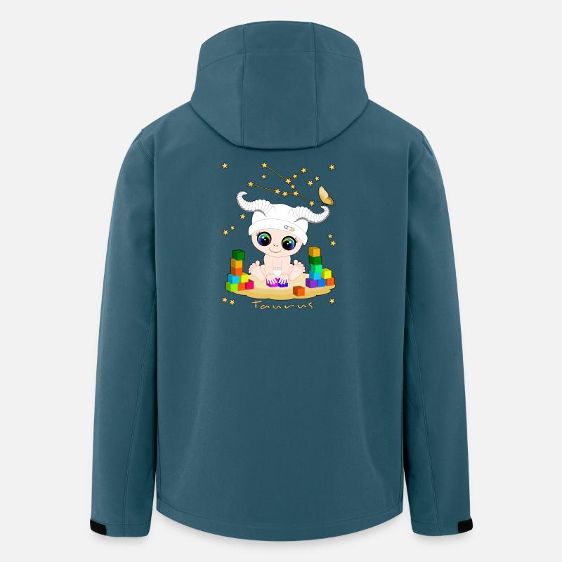 sternzeichen_taurus - Recycelte Männer Softshell-Jacke von Stanley/Stella - Dunkles Petrol