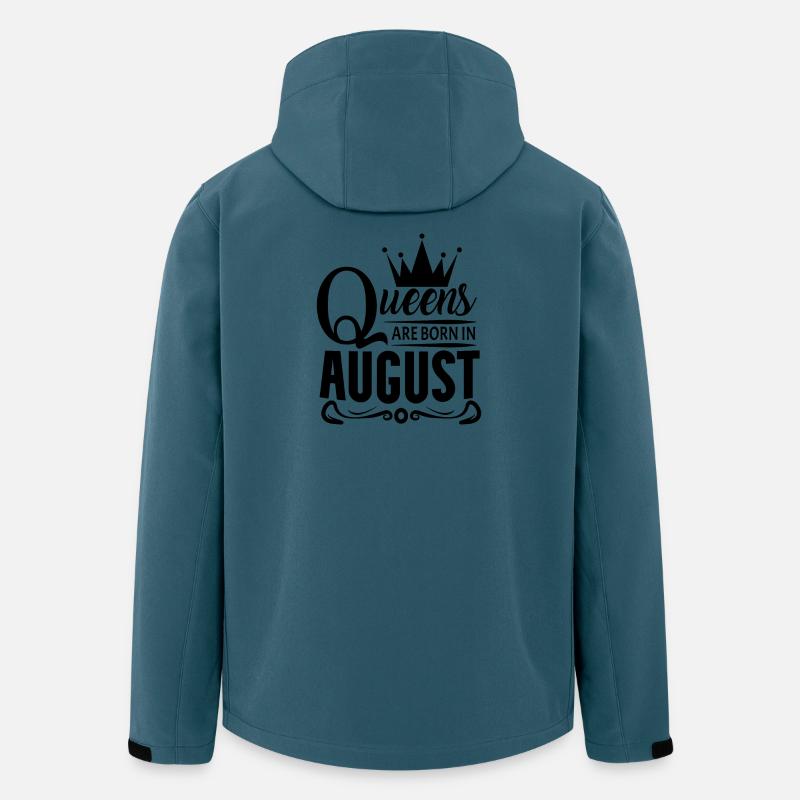 Mois de naissance août - Veste softshell homme en polyester recyclé Stanley/Stella - bleu pétrole foncé